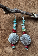 Navajo Sonnensymbol Ohrringe