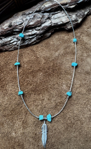 Liquid Silver Kette Feder