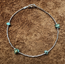 Liquid Silver/T�rkis Armband