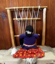 Navajo Puppe mit Webstuhl