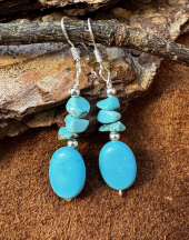 Navajo T�rkis Ohrringe